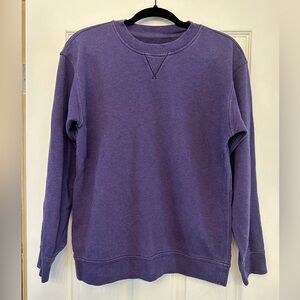 Lululemon All Yours Crew Terry Sweatshirt Heathered Midnight Orchid